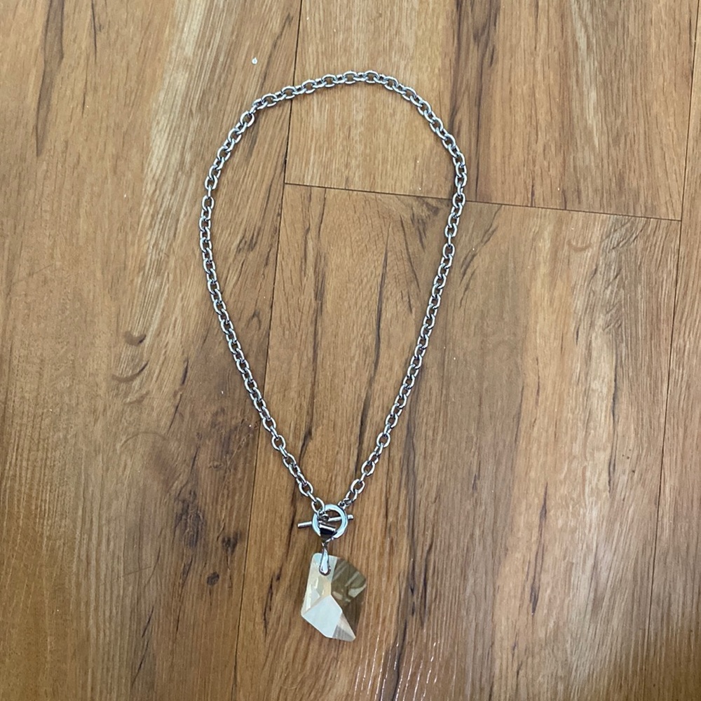 Touchstone Crystal Necklace with Crystal Pendant